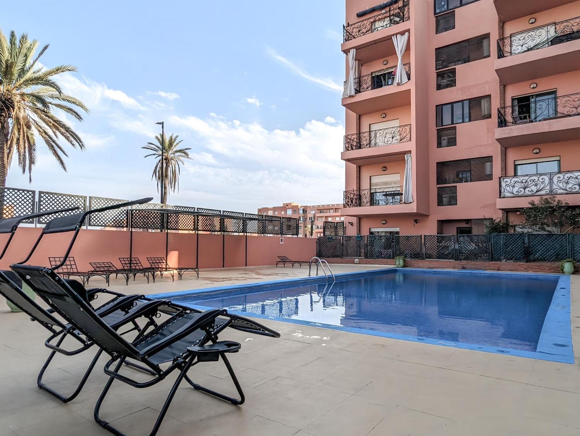 Apartement Panoramic View Majorelle Garden With Pool Marrakesh Eksteriør bilde