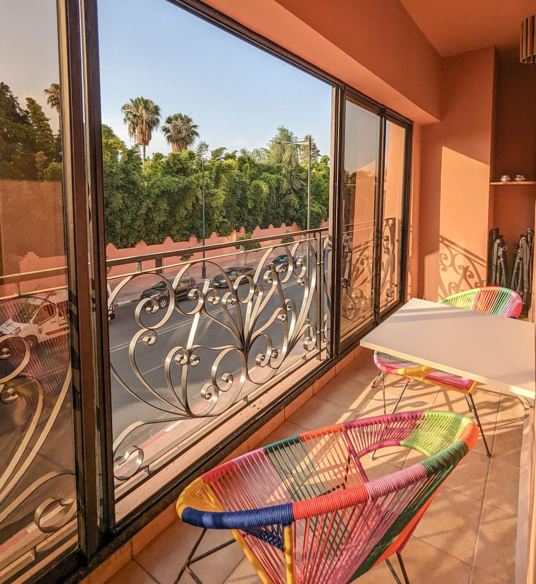 Apartement Panoramic View Majorelle Garden With Pool Marrakesh Eksteriør bilde